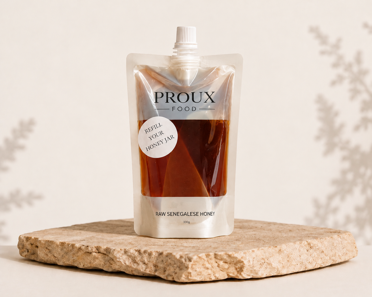 RAW SENEGALESE HONEY REFILL POUCH 330g
