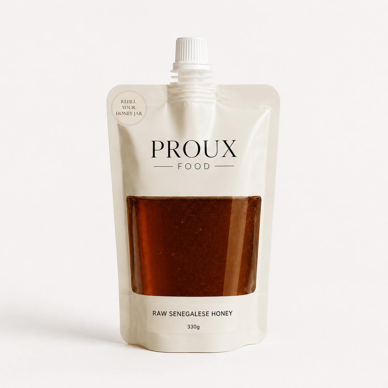 RAW SENEGALESE HONEY REFILL POUCH 330g