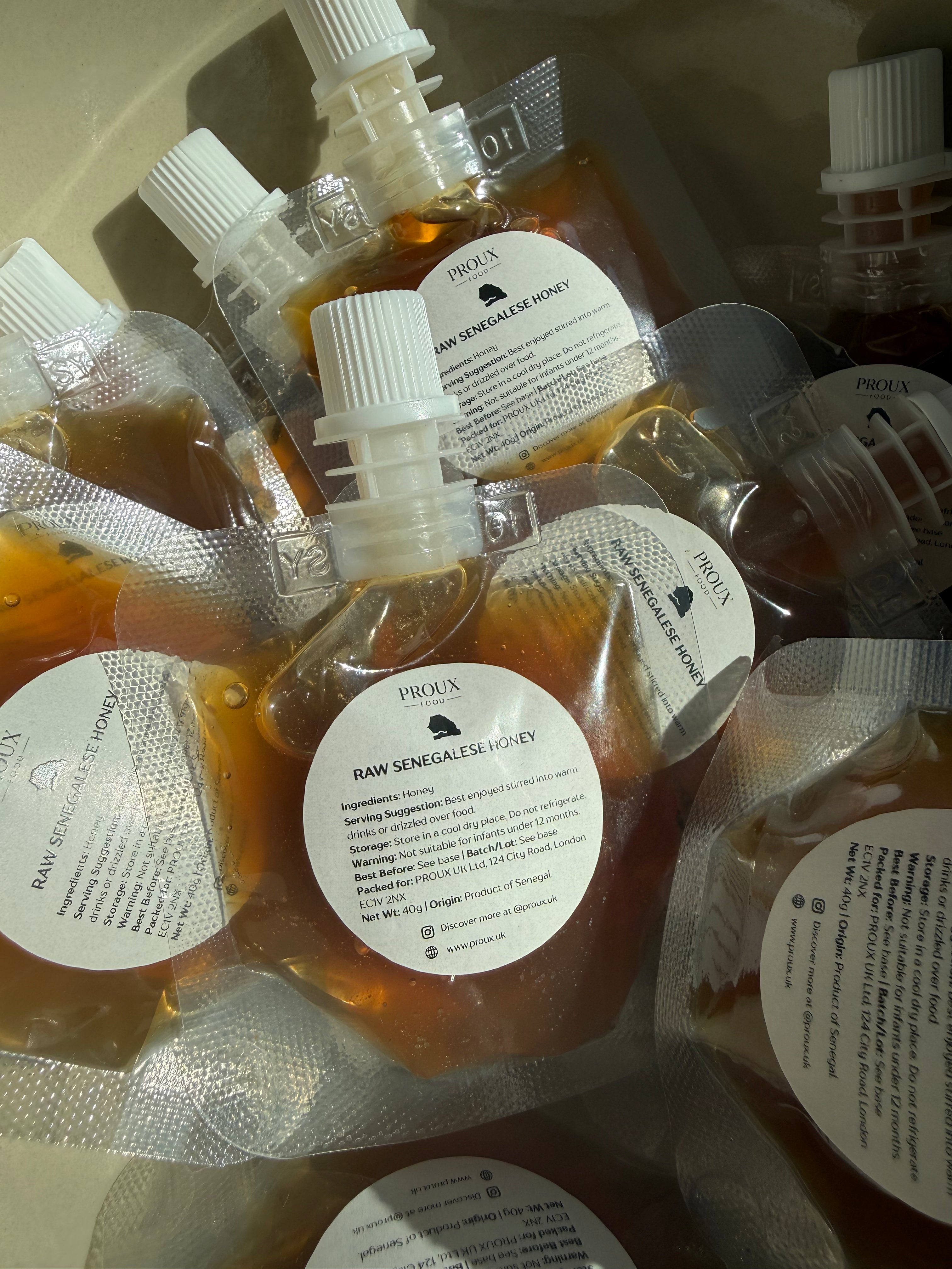 RAW SENEGALESE HONEY TASTER POUCH 40g
